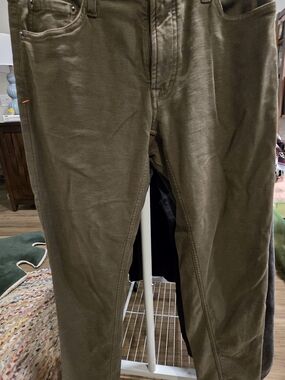 The Normal Brand Men's Olive Green Stretch Casual 5 Pocket Pants